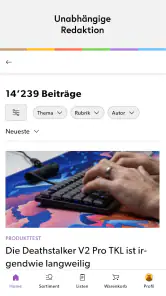 Galaxus – dein Onlineshop screenshot