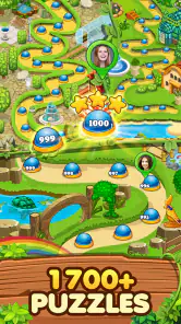 Garten Match 3 Puzzlespiel screenshot