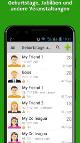 Geburtstage und Ereignisse screenshot