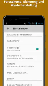 Geburtstage und Ereignisse screenshot