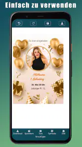 Geburtstagseinladung screenshot