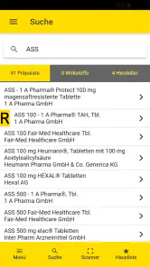 Gelbe Liste Medikamente App screenshot