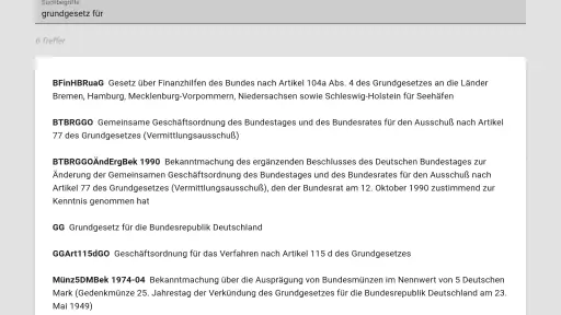 Gesetze screenshot