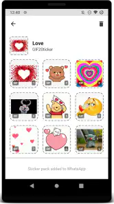GIF2Sticker Animated Stickers screenshot