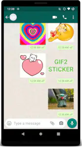 GIF2Sticker Animated Stickers screenshot