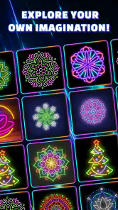 Glow Art Drawing - Doodle App screenshot