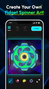Glow Finger Spinner Art App screenshot