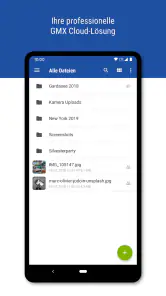 GMX Cloud screenshot