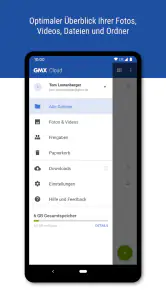 GMX Cloud screenshot