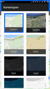 GPS-Koordinatenkarte screenshot