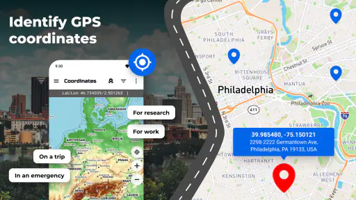 GPS-Koordinatenkarte screenshot