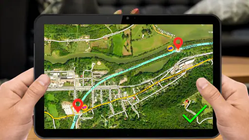 GPS-Navigation: Karte Richtung screenshot