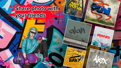 Graffiti Name Logo Maker screenshot