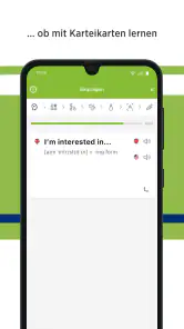Green Line Vokabeltrainer screenshot