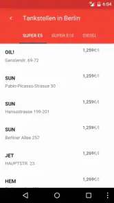 Günstig Tanken Preisvergleich screenshot