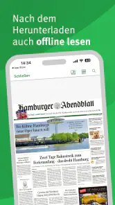 Hamburger Abendblatt E-Paper screenshot