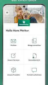 HanseMerkur ServiceApp screenshot