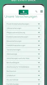 HanseMerkur ServiceApp screenshot