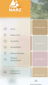 Harz App - mit Stempelheft screenshot