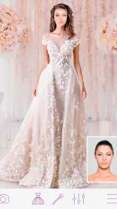 Hochzeitskleid Bildbearbeitung screenshot