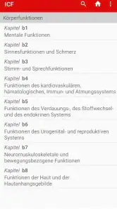ICF Codes screenshot