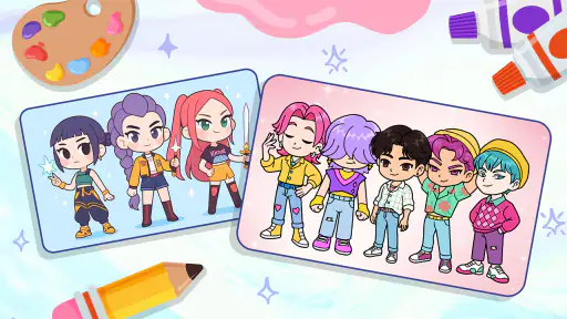 Idol Draw: Coloring Master screenshot