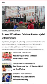 IG Metall App screenshot