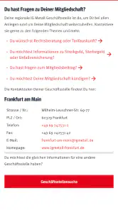 IG Metall App screenshot