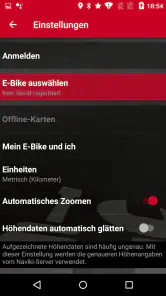 Impulse E-Bike Navigation screenshot