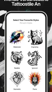 Ink AI – Tattoo designs app screenshot