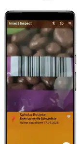 Insekten in Lebensmitteln screenshot