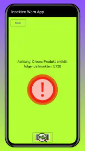 Insekten Warn App screenshot