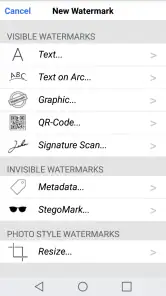 iWatermark+ Watermark Manager screenshot