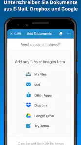 JetSign PDF unterschreiben screenshot