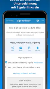 JetSign PDF unterschreiben screenshot