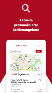 Jobsuche – die Jobbörse der BA screenshot