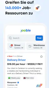 Jooble－Jobsuche & Jobbörse App screenshot