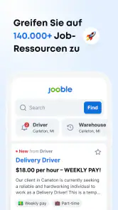 Jooble－Jobsuche & Jobbörse App screenshot
