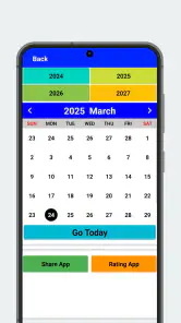 Kalender 2025 screenshot