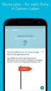 Kalmeda Tinnitus-App screenshot