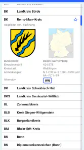 Kennzeichen Lexikon screenshot