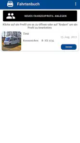 KFZ Fahrtenbuch Deutsch screenshot