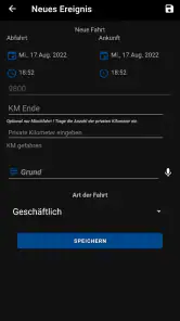 KFZ Fahrtenbuch Deutsch screenshot