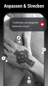 KI-Tattoo-Design, Körpereditor screenshot