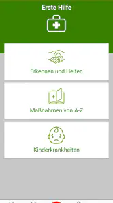 Kindernotfall-App screenshot