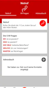 Kindernotfall-App screenshot