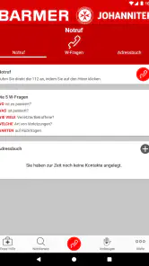 Kindernotfall-App screenshot