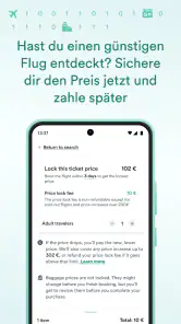 Kiwi.com – billig Flüge buchen screenshot
