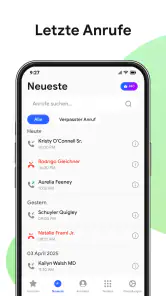 Kontakte & Telefonanruf screenshot