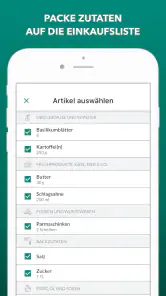 körbchen | Rezeptverwaltung screenshot